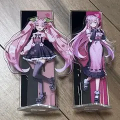 初音ミク　くじ　アクリルスタンド　桜ミク　巡音ルカ