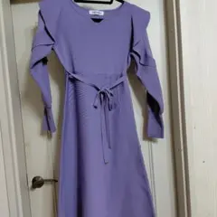 ミッシュマッシュ　ニットロングワンピース