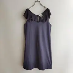Chloe ひざ丈 ノースリーブ ワンピース パープル クロエ