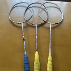 バドミントンラケット 3本セット　ジャンク