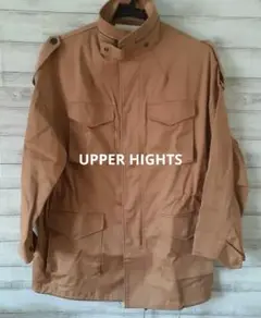 UPPER HIGHTS ミリタリー キャメルブルゾン