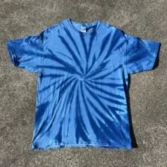 【海外輸入】GILDAN タイダイ Tシャツ XL 青　90's ヴィンテージ