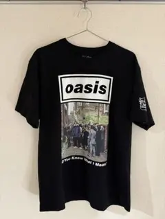 oasis グラフィックTシャツ 黒