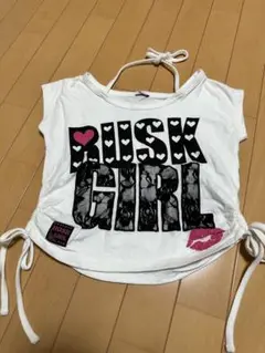 Tシャツ 110サイズ ホワイトちびギャル