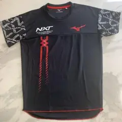 Mizuno NXT 陸上用シャツ Mサイズ ネイビー/レッド
