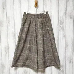 gladys　(M)　チェック ガウチョパンツ