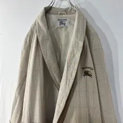 【希少】BURBERRY ヴィンテージ ガウン ルームウェア サイズL寝間着浴衣
