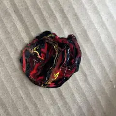 赤黒マーブルアクリル絵具