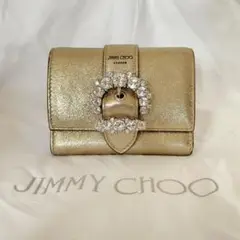 未使用JIMMY CHOOのビジューバックル ミニウォレット