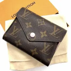 美品 LOUISVUITTON モノグラム ヴィクトリーヌ 折り財布 ヴィトン