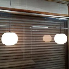 昭和レトロ 白熱灯 ペンダント 天井照明 丸型 2個セット 電球2個付き