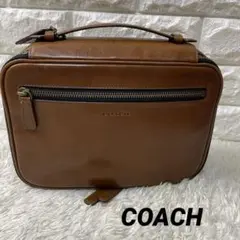 希少✨廃盤　COACH オールドコーチ　本革　レザートラベルバッグ　ハンドメイド