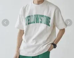 コットン100% coen メンズTシャツ　M オフホワイト　ロゴT