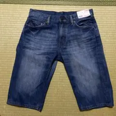 UNIQLO デニム ハーフパンツ M 65 Blue