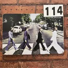 The Beatles ビートルズ 《114》レトロ ブリキ 看板 ☻