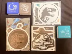 フリューくじ ジュラシックワールド スタンプ&ステッカー 3種
