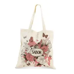 SABON 花柄 エコバッグ