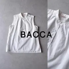 美品 トゥモローランド BACCA 2万 ノースリーブ ボサムシャツ バッカ 白