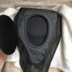 硯 極上 那智黒石 仮谷梅管堂 書 未使用 高級 熊野 特産