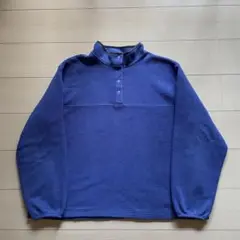 90s LAND’S END USA製 シンチラスナップT フリース