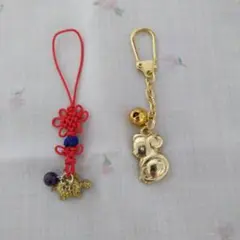 亀とコアラのストラップ 2コセット