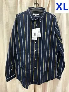 新品 ポロ U.S. POLO ASSN. ボタンダウンストライプシャツ XL