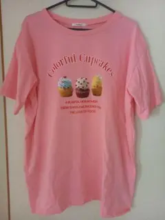 Lutique カップケーキプリント Tシャツ オーバーサイズ M