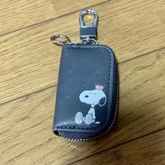 スヌーピー　 キーケース ダークグレー