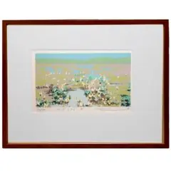 本間武男作品　青空Ⅱ ナンバーとサイン入り 本間武男作品 青空Ⅱ ナンバーとサイン入り 本間武男作品 青空Ⅱ