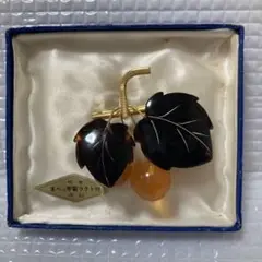 本べっ甲製 ラクト 付き ブローチ