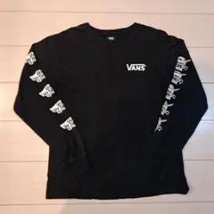 VANS ロンT ブラック Mサイズ ブラック 黒 両袖 バックプリント