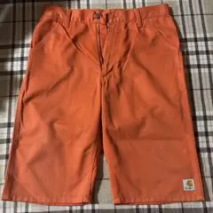 Carhartt オレンジ ハーフパンツ