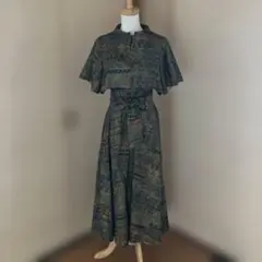 着物リメイクアンサンブル（染大島）