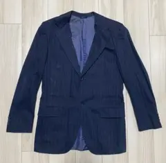 GAP テーラードジャケット ストライプ柄 ネイビー Sサイズ 中古