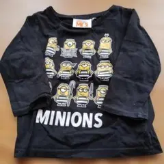 ミニオンズ 長袖カットソー 100cm 黒