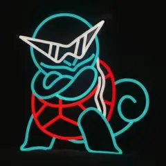 ゼニガメ ネオンサイン　ポケモン
