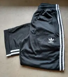 90s adidasトラックパンツ ワイドパンツ　 国旗タグ
