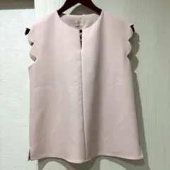 81 Liala×PG スカラップ　ブラウス　ピンク　S トップス