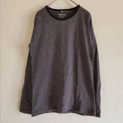 【CINEMA CLUB】（M）コットン100%マルチカラーTシャツ/ボーダー柄