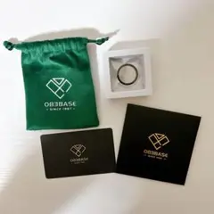 OBBBASE シルバー ブラック リング