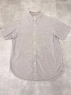 THE NORTH FACE 半袖シャツ メンズ チェックシャツ　XL ブラウン