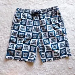 最終価格❗【H&M】メンズ ハーフパンツ ショートパンツ S テキスト柄 総柄