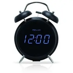 RELAX / ツインベルスピーカークロック　デジタル目覚まし時計 スマホ充電器