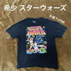 お値下げOK‼️ 希少 スターウォーズ レイア姫 Tシャツ 黒 L 即購入OK