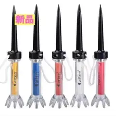 マグネット付きティー 5本セット　ゴルフ90mm ロングティー　ティーアップ