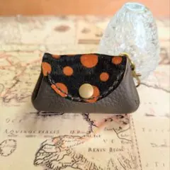 №：139＊本革のちっちゃなちっちゃなアコーディオンキーホルダー＊