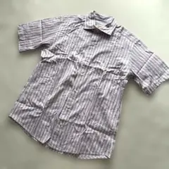 インターメッツォ メンズ 半袖シャツ ヴィンテージ 洗える(Lサイズ)