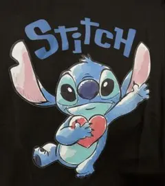【新品未使用】ディズニー スティッチ Tシャツ 黒