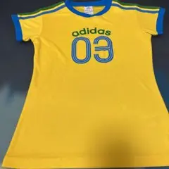 adidas イエロー ジャージ M 03プリント
