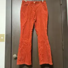 paul smith オレンジ ブーツカットデニム コーデュロイ